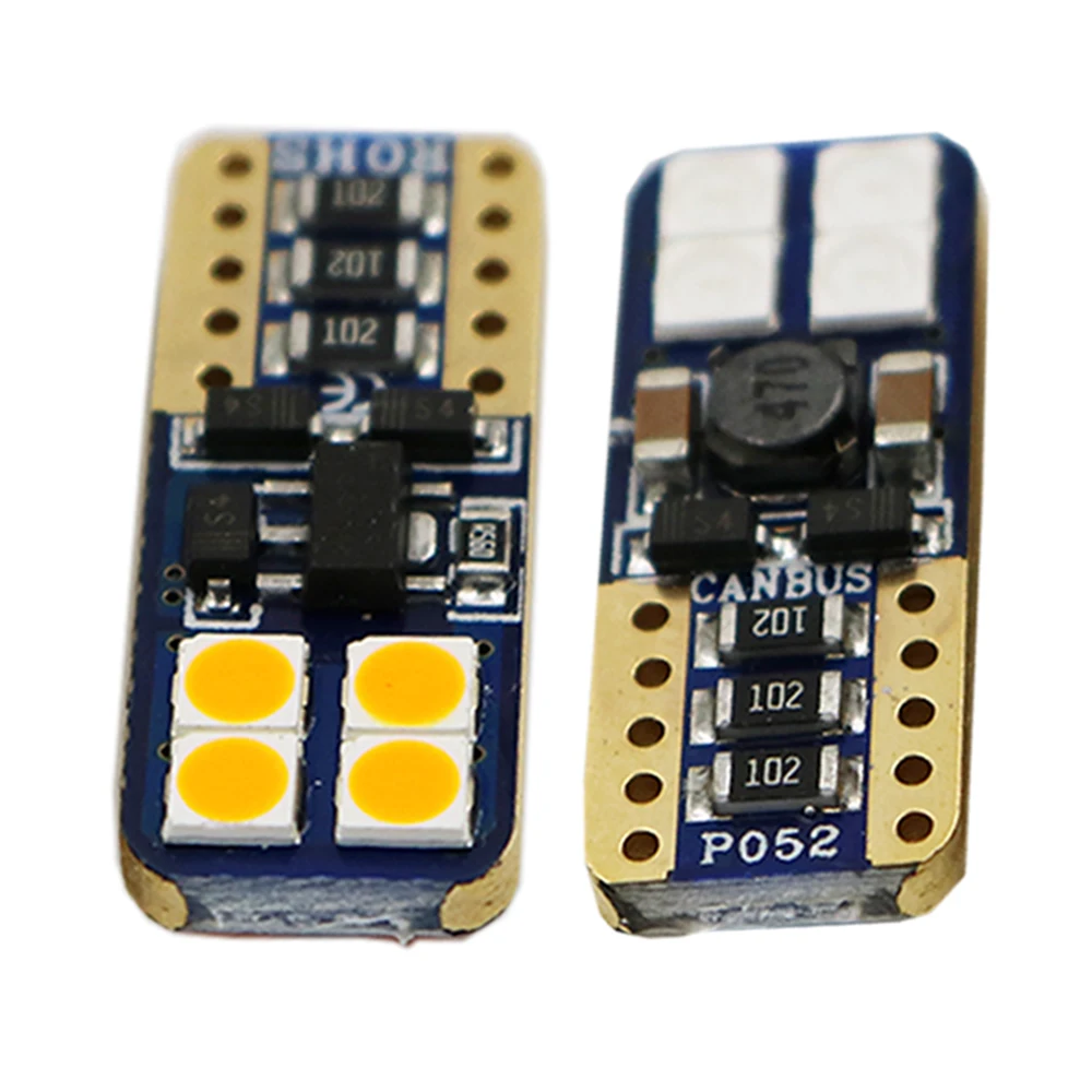 YSY 100x T10 8SMD 3030 светодиодный автомобильный светильник W5W белый Canbus НЕ OBC ERROR Авто