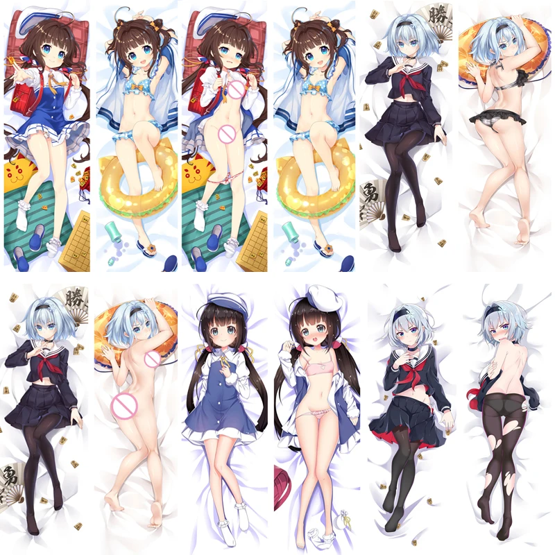 

Anime Ryuoh no Oshigoto! characters sexy girl Ai Hinatsuru & Ginko Sora otaku Dakimakura pillow cover hugging Body pillowcases