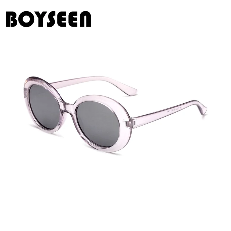 

BOYSEEN Vintage Oval Sunglasses Women Men Classic Eyewear Accessories UV400 Sun Glasses For Women Shades White Oculos 15955