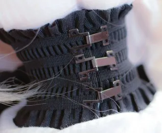 Одежда для кукол BJD белая кружевная тонкая рубашка с открытыми плечами и черными