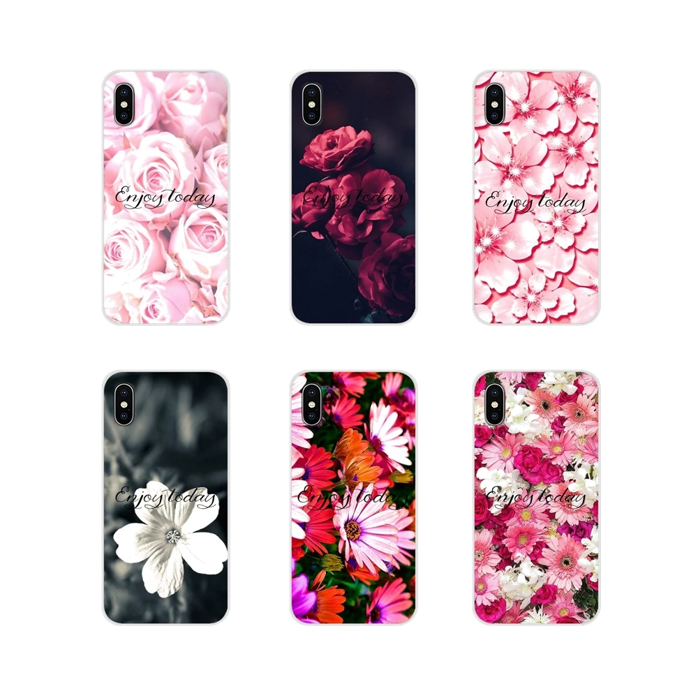 Аксессуары чехлы для телефонов Чехлы Enjoy Today красные розы Apple iPhone X XR XS MAX 4 4S 5 5S 5C SE 6