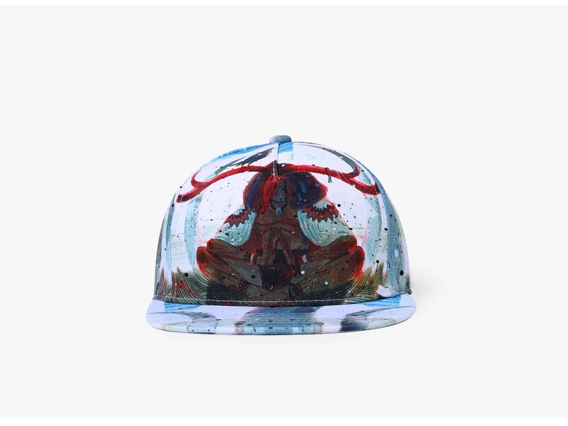 Бренд NUZADA панк Тотем для мужчин и женщин бейсболка Snapback 3D печать хлопок регулируемые шляпы Кости весна лето художественные кепки