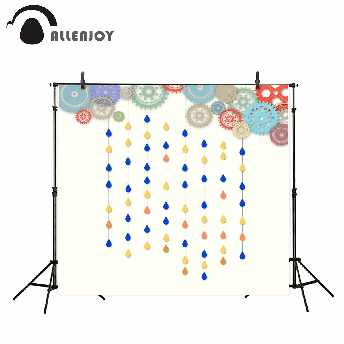 Фотофон для детской фотосъемки с изображением девичьего дождя|vinyl cloth|baby