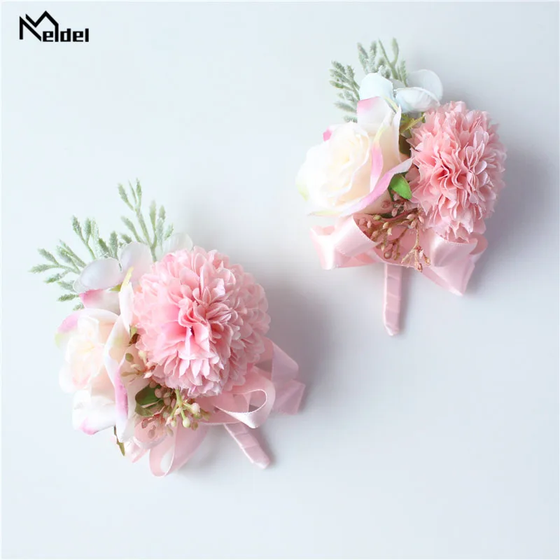Meldel Corsage Мужская Свадебная простая булавка с отворотом бутоньерка для невесты на
