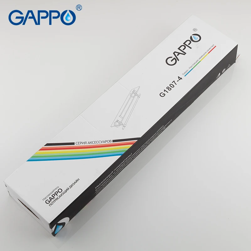 GAPPO Ванная комната полки Стекло латунь вешалка для полотенец двойной держатель