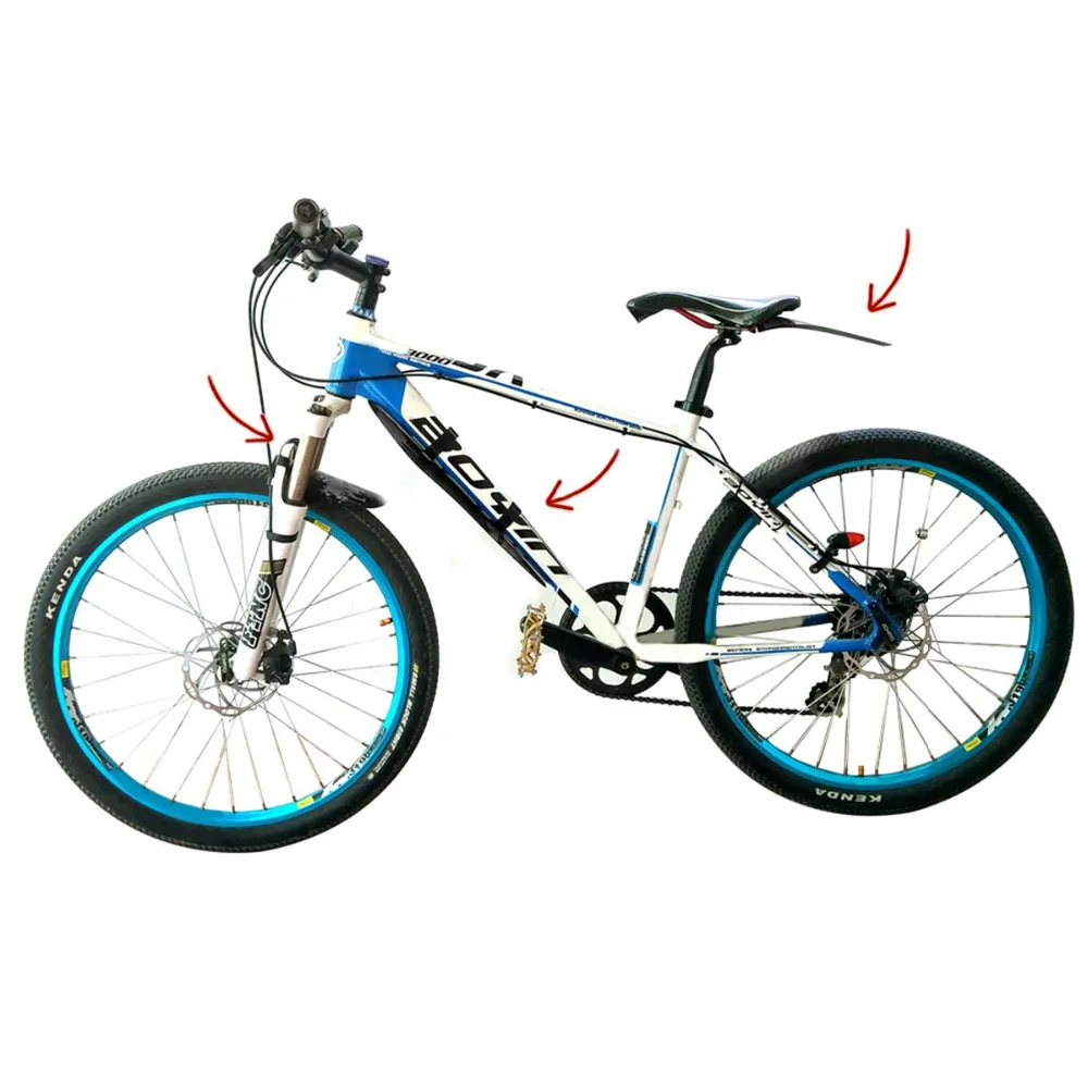 Bicycle Mudguard Set Cycling Accessory Bike Fenders Downtube/Front /Rear mud guard for MTB Road Bike Accessories 3 Pieces