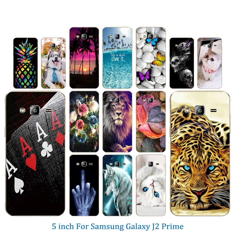 Чехлы для Samsung Galaxy J2 Prime силиконовый мягкий чехол с узором Marb SM-G532F G532 5 0 Чехол