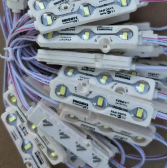 5730 3 светодиодный Светодиодный модуль ввода 12 V Водонепроницаемый IP68 светодиодный знак для магазина Белый светодиодный модуль Samsung световая рекламная лампа