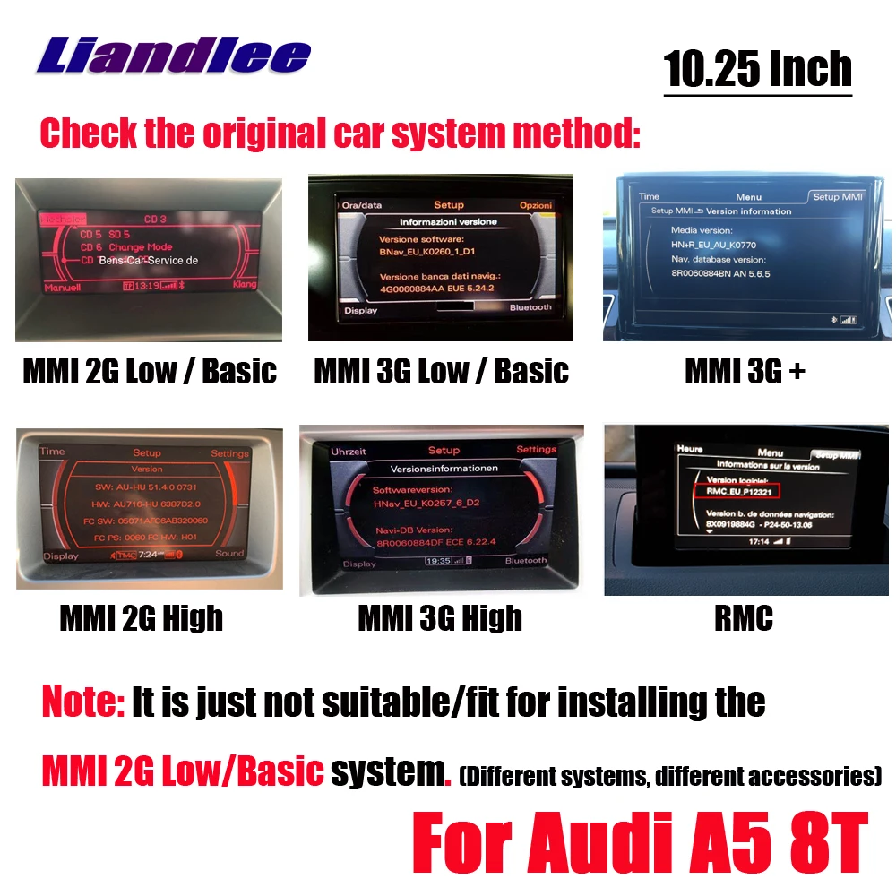 Liandlee Android для Audi A5 8 T 2007~ автомобильный стиль Carplay Зеркало Ссылка плеер камера экран карта gps-навигатор