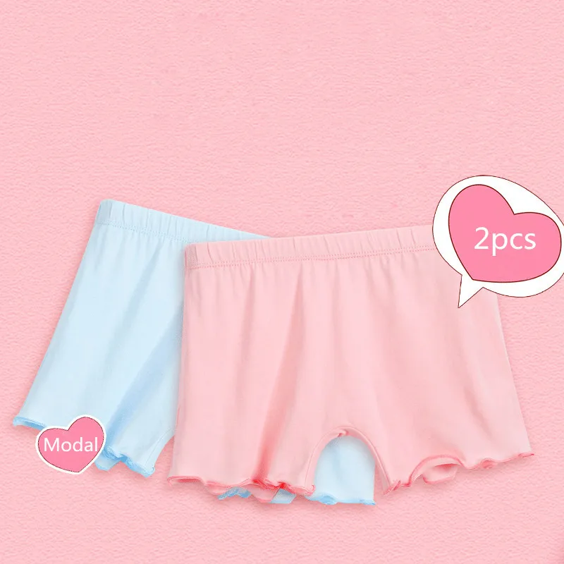 2 предмета короткие штаны с оборками для девочек нижнее белье из модала Леггинсы