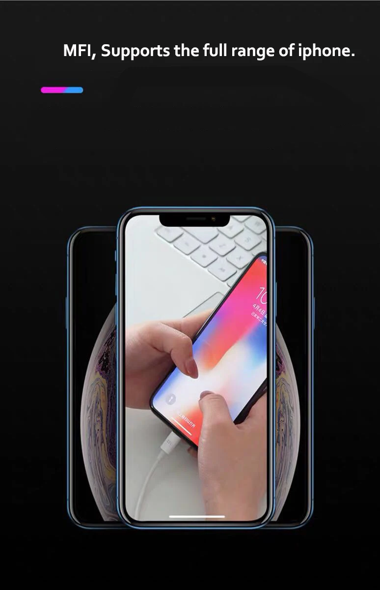 Xiaomi ZMI PD 1 м Быстрая зарядка Iphone кабель type-C к Lightning Кабель для Iphone X XS Max XR MFI Iphone зарядный кабель