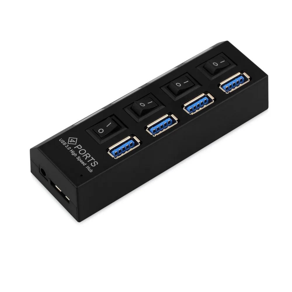 PROZOR 4 порта USB 3 0 концентратор 5 Гбит/с коммутатор для ноутбука портативный адаптер