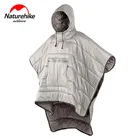 Водонепроницаемый спальный мешок Naturehike, хлопковый спальный мешок для кемпинга, плащ в стиле ленивого плаща, спальные мешки, воздухопроницаемое зимнее пончо, NH18D010-P