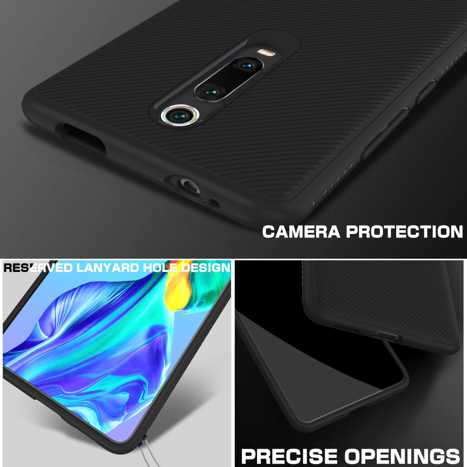 Для Xiaomi Redmi K20 Pro Чехол Мягкий силиконовый нескользящий матовый тонкий защитный