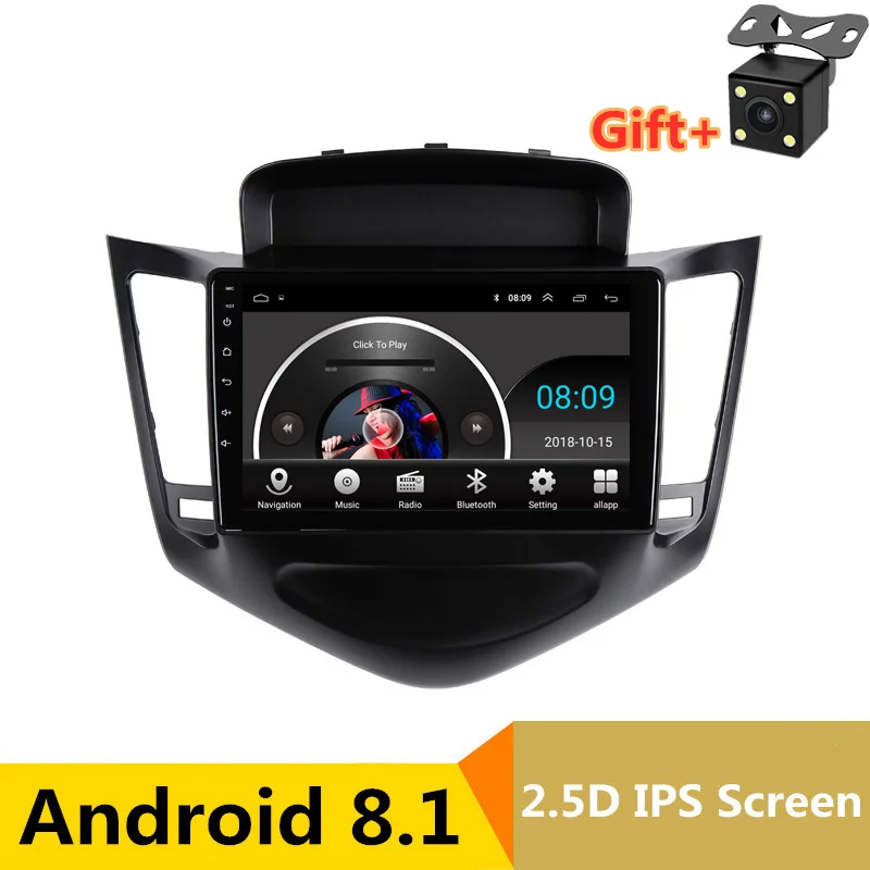 9 &quot2.5D IPS Android 8 1 автомобильный DVD мультимедийный плеер GPS для Chevrolet Cruze 2008 2009 2010 2011
