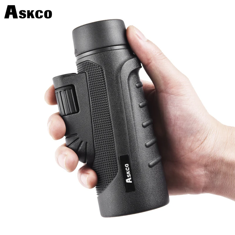 Askco 10X42 HD монокулярный телескоп мощный ручной Монокуляр для охоты Зрительная