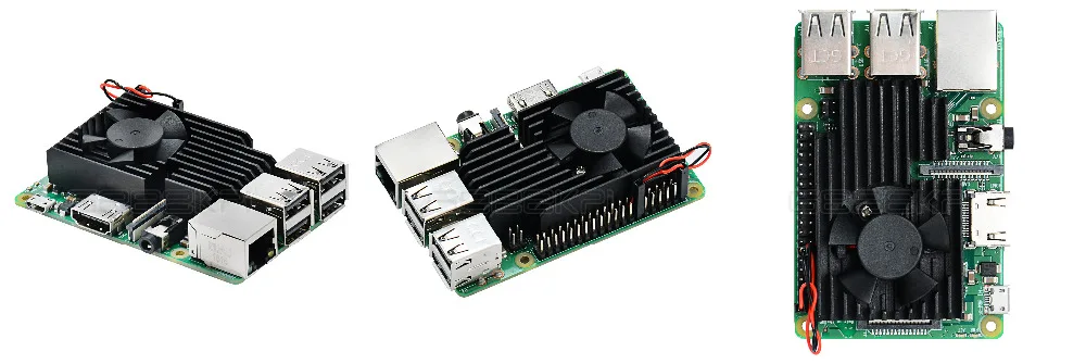 GeeekPi ЧПУ Экстремальный Вентилятор охлаждения радиатора комплект для Raspberry Pi 4B/3B+/3B Plus, не костюм 3B доска