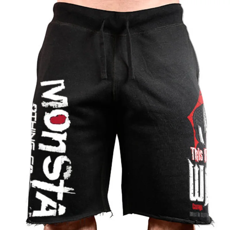 

2019 summer casual shorts men brand clothing letter printed shorts male top quality fashion shorts black size M-3XL