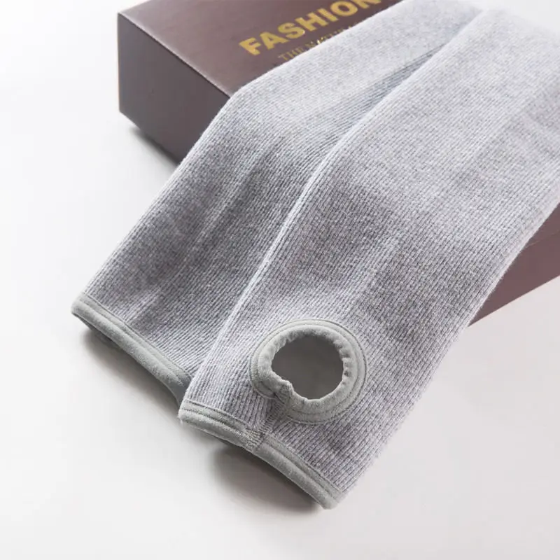 Light grey style 1 Бархатные теплые леггинсы на осень и зиму, женские утолщенные эластичные леггинсы, штаны, повседневные зимние леггинсы с высокой талией, Femme Q958 - Цвет: Light grey style 1