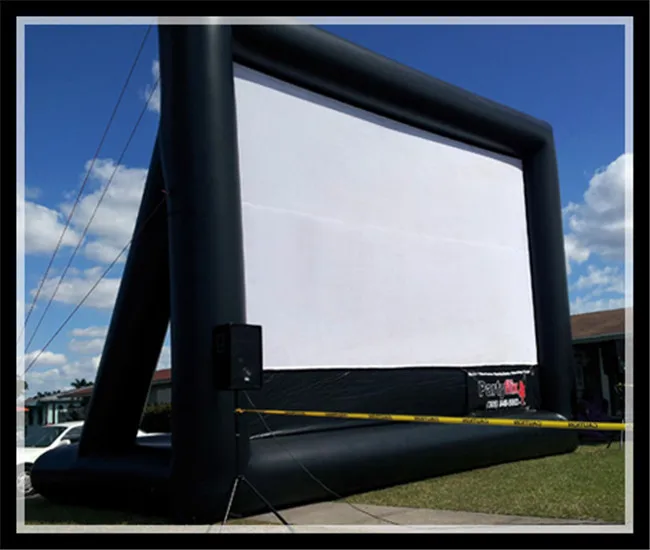 Высокая прочность огнезащитные ПВХ брезент надувной Экран|screen inflatable|screen movie |