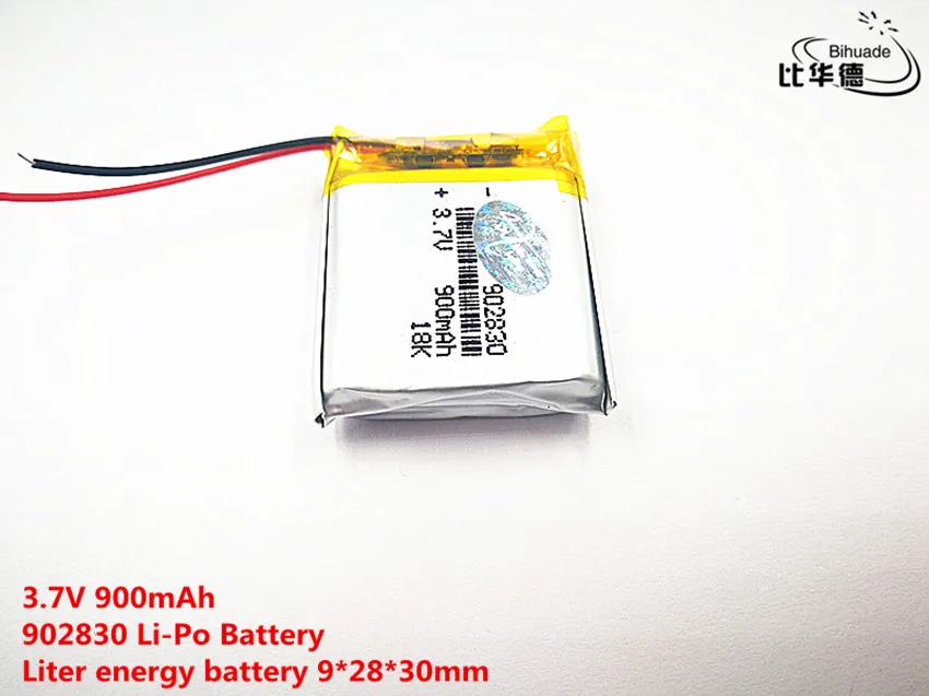 Хорошее качество 3 7 V 900 mAH 902830 полимерный литий ионный/литий ионный аккумулятор