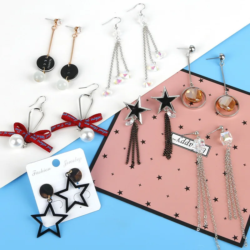 Корейский стиль 1 пара/лот серьги имитация жемчуга Циркон висячие модные