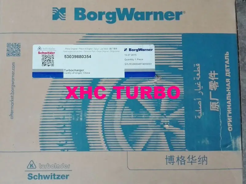 Турбокомпрессор K03 53039880354 1016500GD052 для JIANGHUAI JAC Ruifeng S5 M5 HFC4GA3-1D 2,0 T 130 кВт