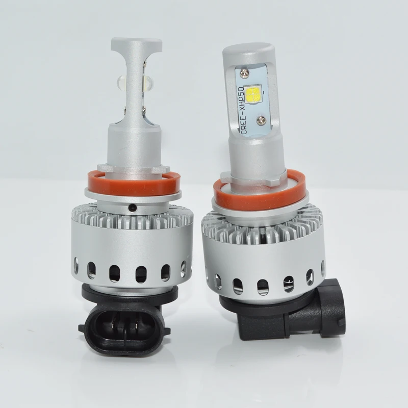 Светодиодный светильник для головы автомобиля H11 высокой мощности 80 Вт белый 6000 К