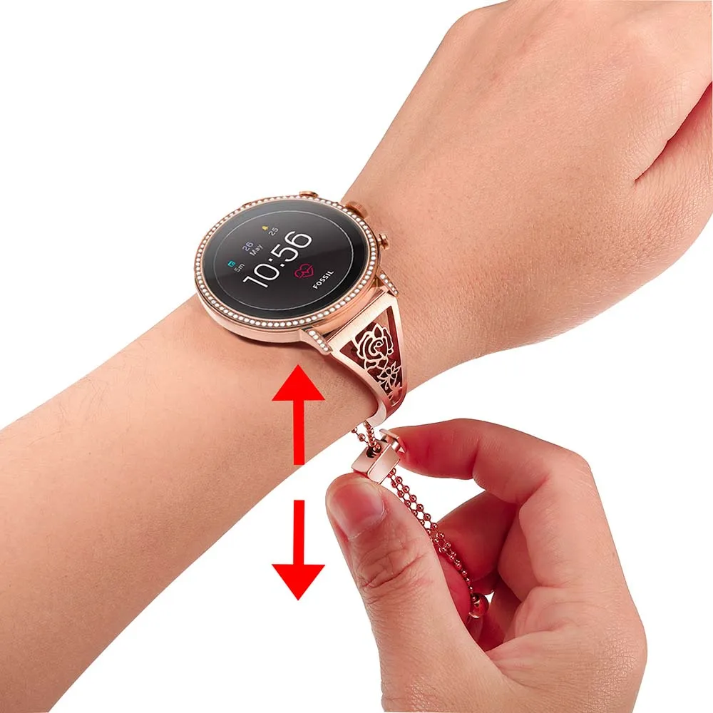 Женский ювелирный ремешок для часов 18 мм Asus ZenWatch 2 женщин Withings 36 LG Watch Style Huawei 1st из