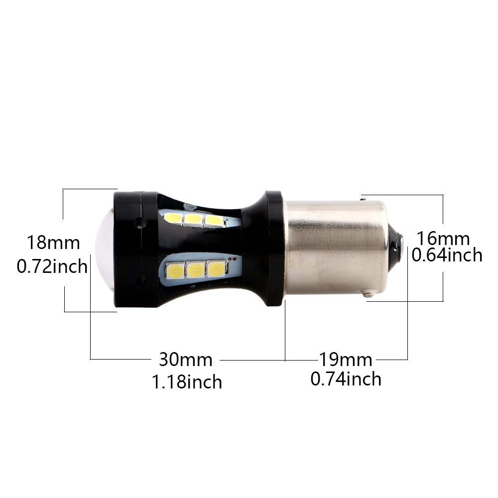 YM E-яркий из 2 предметов 12V 24V S25 3030 18 SMD 1156 BA15S P21W Авто сигнала поворота светильник s 900Lm задний светильник белый янтарь синий