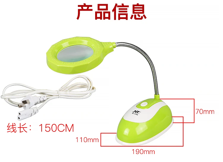 Мобильное обслуживание стол Настольная лампа с увеличительным стеклом led старый