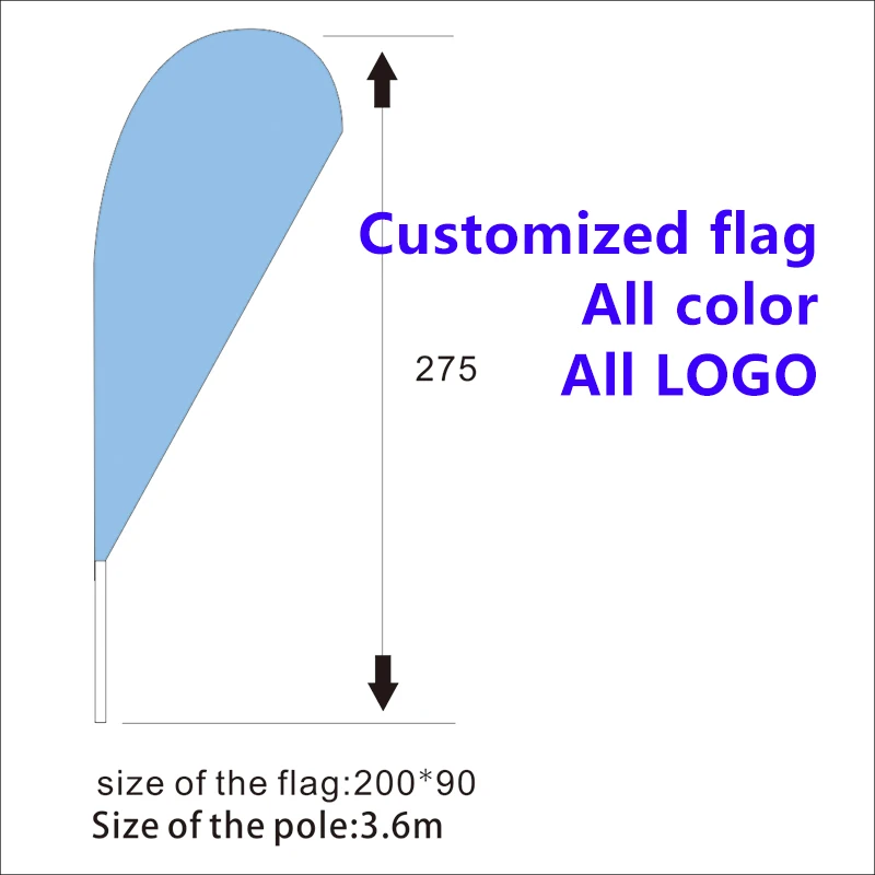 Индивидуальный 15 футовый полноцветный рекламный флаг перьевой баннер с