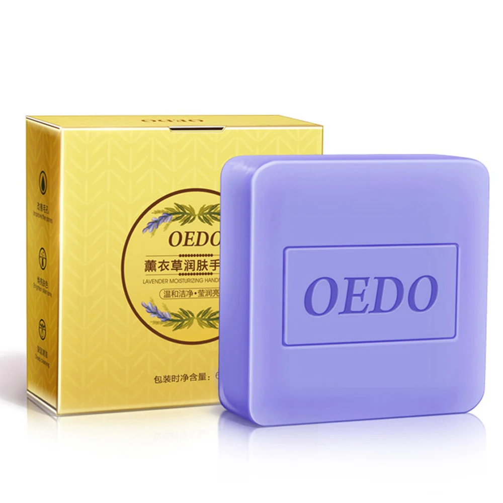 Lavender/rice/fruit Handmade Soap Gentle Cleansing Removal Pimple Pores Treatment Moisturizing Face Care Savon Au TSLM1