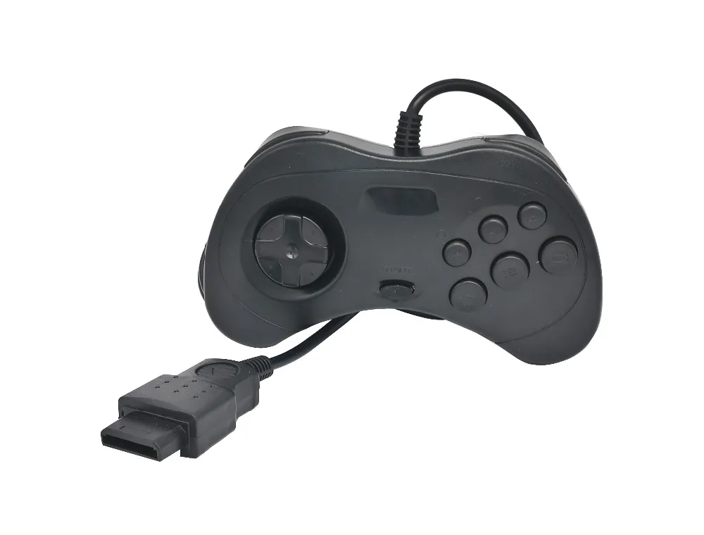 Классический ретро контроллер Ruitroliker геймпад Джойстики для консоли Sega Saturn черно