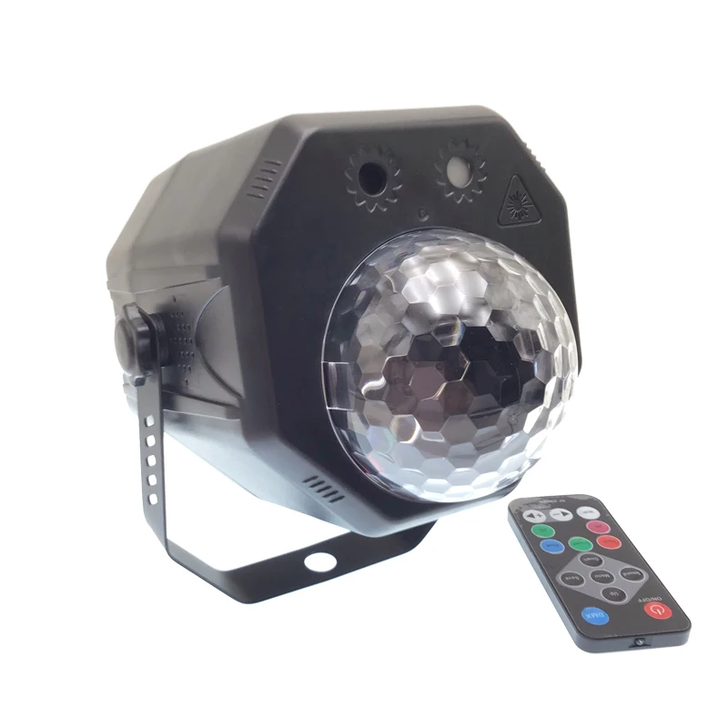 RGB светодиодный сценический светильник Хрустальный волшебный шар с RG лазерным