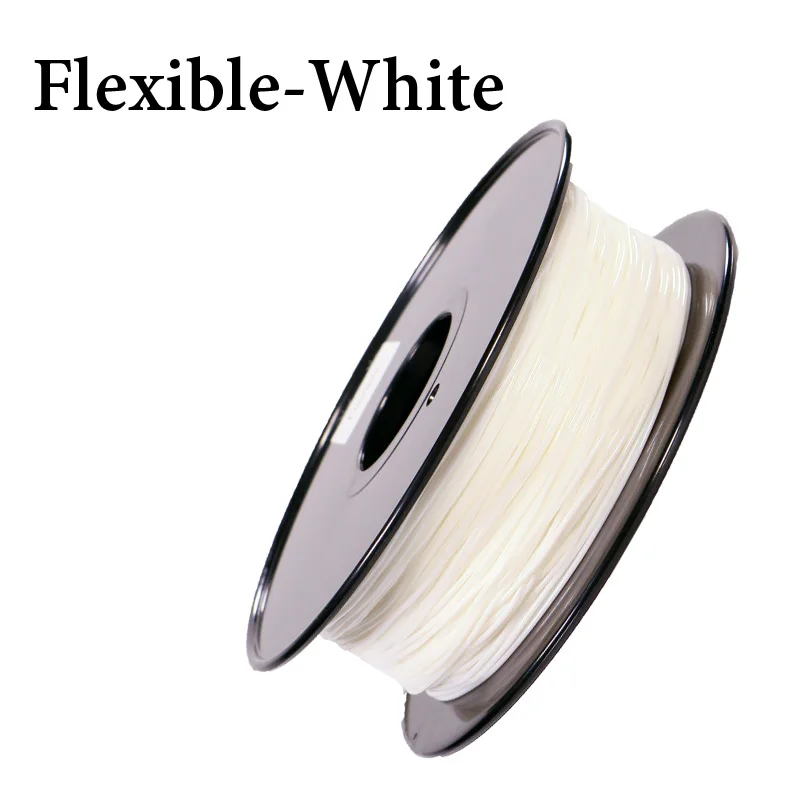 Flexible 800g white PLA ABS Гибкая нить для 3d принтера PETG 1,75 мм 1 кг/0,8 кг пластиковая нить материал для Createbot/MakerBot/RepRap высокое качество - Цвет: Flexible 800g white