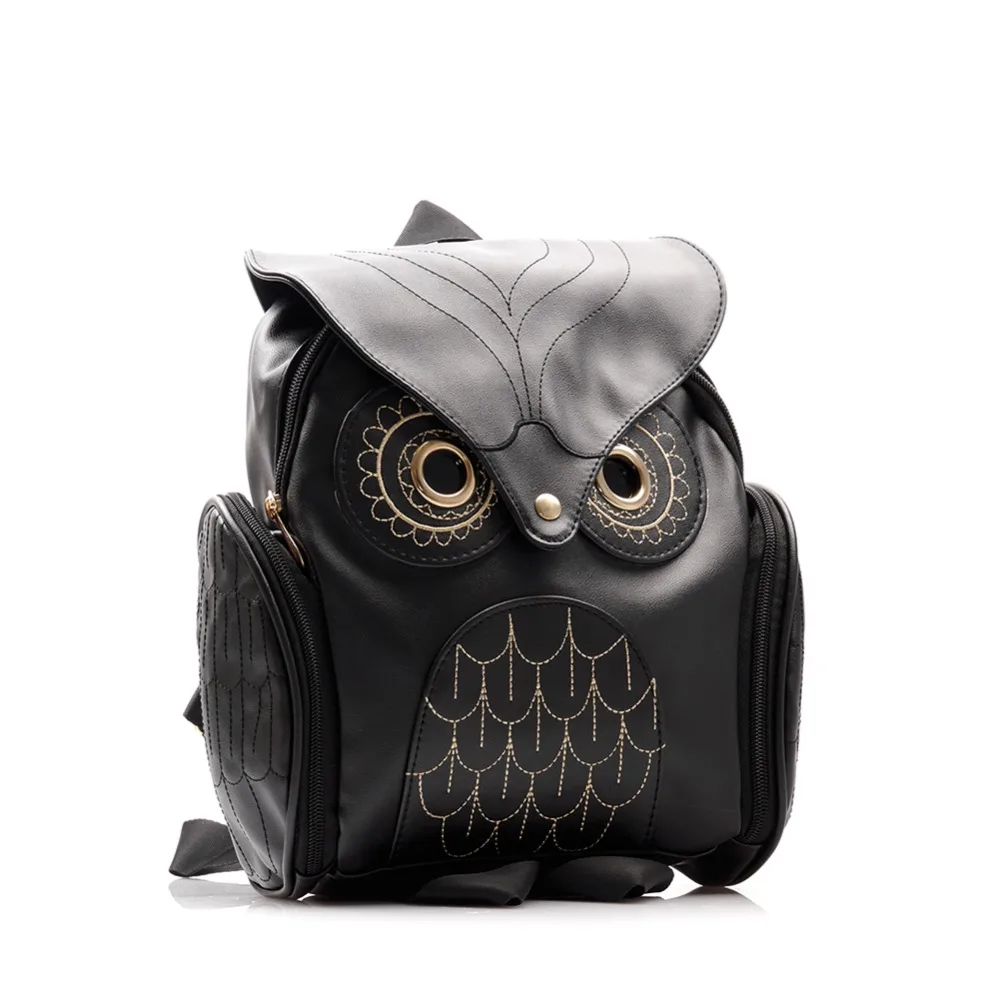 Стильный готический рюкзак с совой для женщин лето 2019 модная Милая школьная
