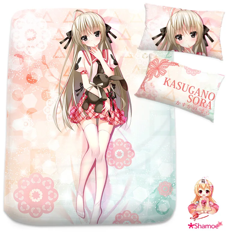 Anime Cartoon Cosplay Yosuganosora Kasugano Sora Mattress Cover Fitted Sheet cover bedspread counterpane | Дом и сад