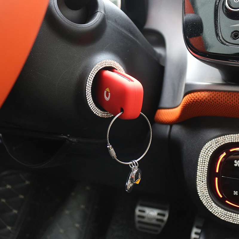 Car Key Bag Silicone protection Case For New Smart 453 Fortwo Forfour Keychain Button Key Remote Cover Styling Accessories