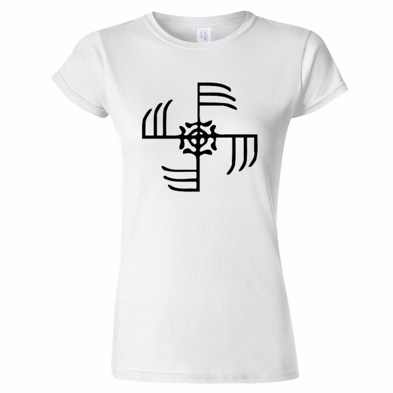 GINFAXI SYMBOL Мужская и женская футболка NORSE VIKING Исландская Норвегия смелость 100%