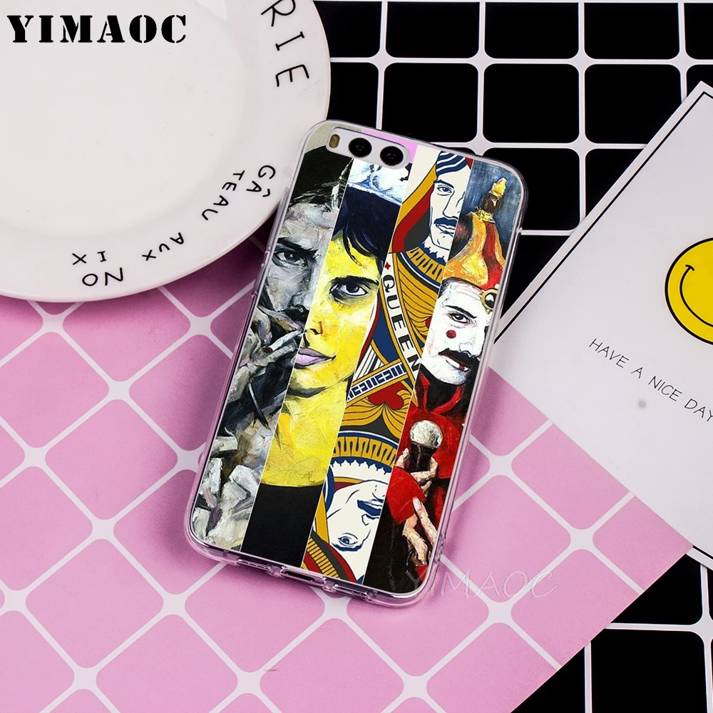 Мягкий чехол YIMAOC Queen Freddie Mercury для Xiaomi Redmi 6 4X 5A 4A S2 Note 4 5 Pro Plus Mi 8 9 SE A2 A1 MiX 2S MAX 3 |