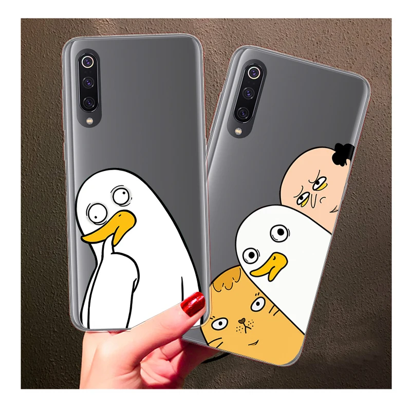 Милый ТПУ чехол для XiaoMi Mi 9 8 Pro SE Lite 6 5 5S Plus A1 A2 A3 мягкий прозрачный силиконовый