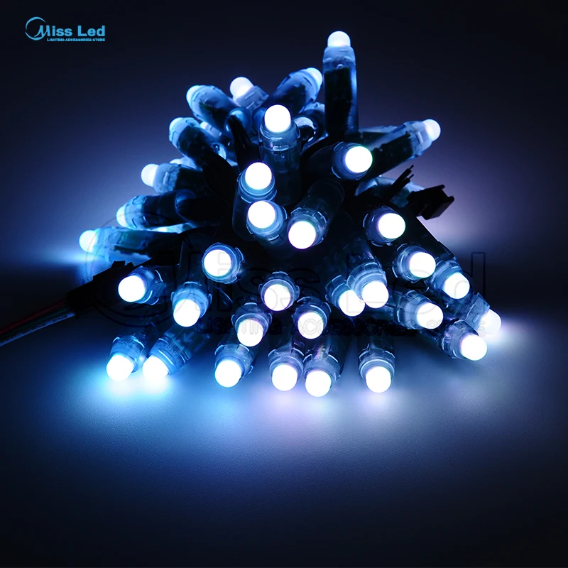 50 шт./струна светодиодный пиксельный модуль WS2811 12 мм водостойкий IP68 полноцветный