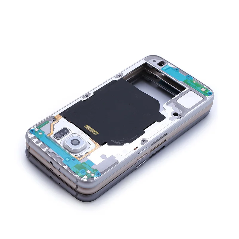 Оригинальная средняя рамка Шасси пластина рамка для samsung Galaxy S6 G920F S6 edge G925F S6 edge plus G928F задний корпус+ NFC+ часть