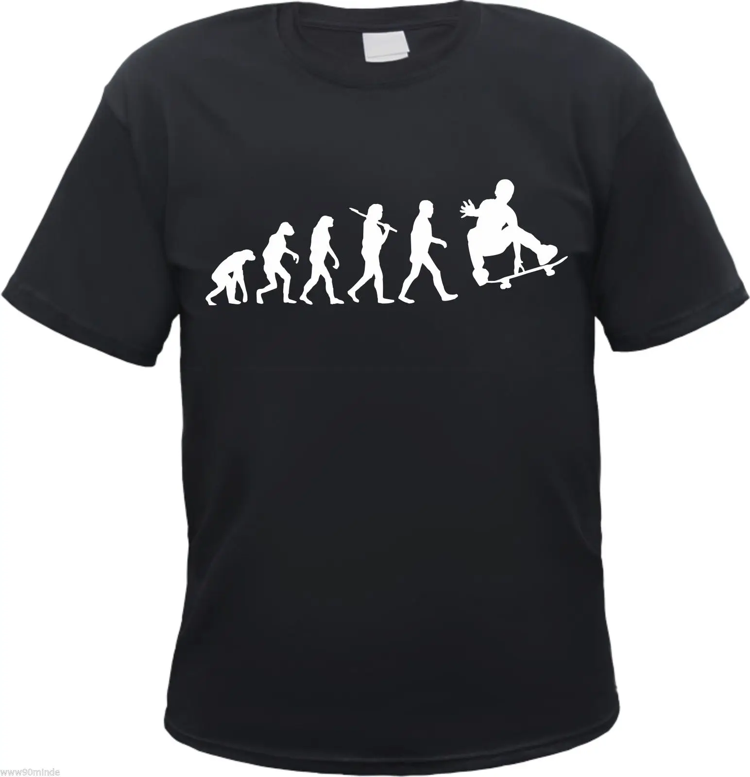

Skater T-Shirt Evolution - Various Print Colours - Skateboard Boarder