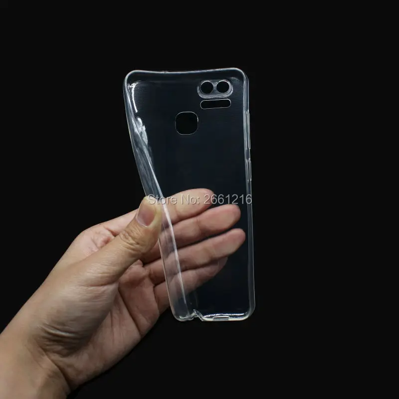 ZE553KL Новый Ультратонкий Мягкий ТПУ силиконовый гелевый прозрачный