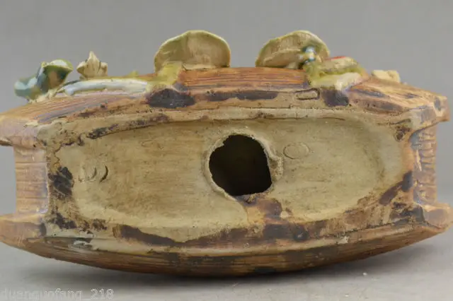 Коллекционная Ручная работа старая фарфоровая резьба Китай 8 бессмертная на