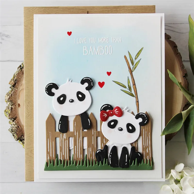 DiyArts Panda металлические режущие штампы новые Скрапбукинг для карт сделай сам