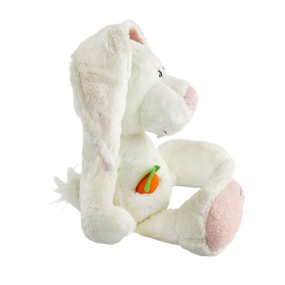Бесплатная доставка Пасхальный кролик чучело с морковкой в кармане мягкие
