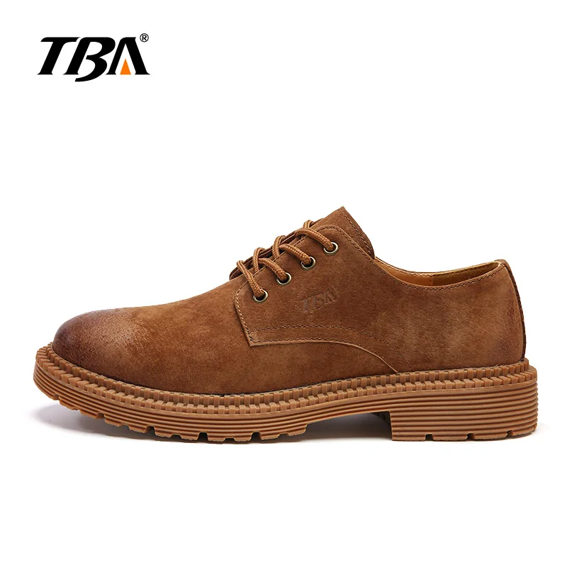 2018 Brand Soft Brown Retro Men Casual Shoes Genuine Leather Business Men's Breathable High Quaity Autumn Flats | Обувь